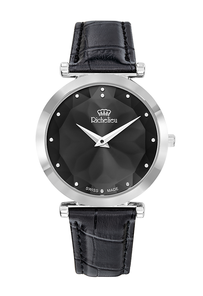 Richelieu Watches | SILVER PVD BLACK 36